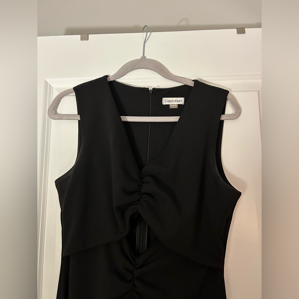 Calvin Klein women’s Black Sleeveless Pants One Piece Jumpsuit - Picture 4 of 4